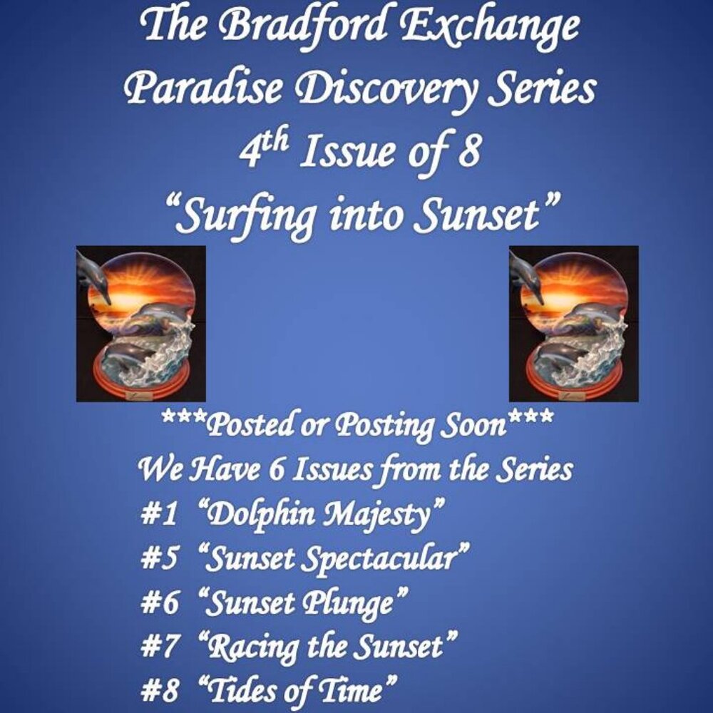The Bradford Exchange Paradise Discovery Series Vintage Collector Plates - Picture 2 of 8